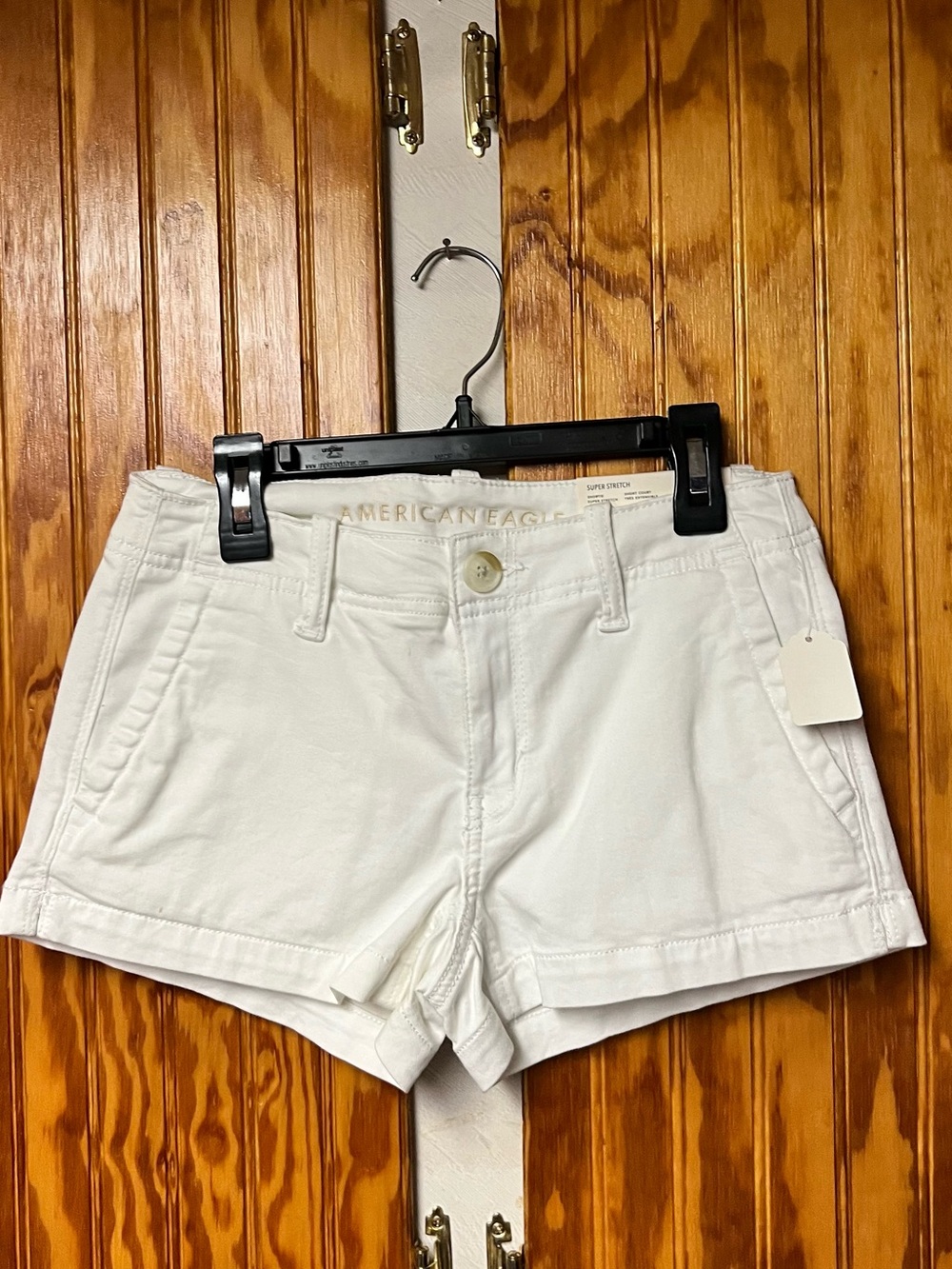 NWT American Eagle Outfitters White High-Rise Cotton Shorts size 0